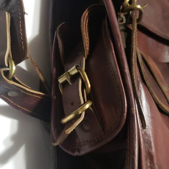Piyush Joshi Handmade Leather Backpack/Talega/Messenger Bag . GORGEOUS